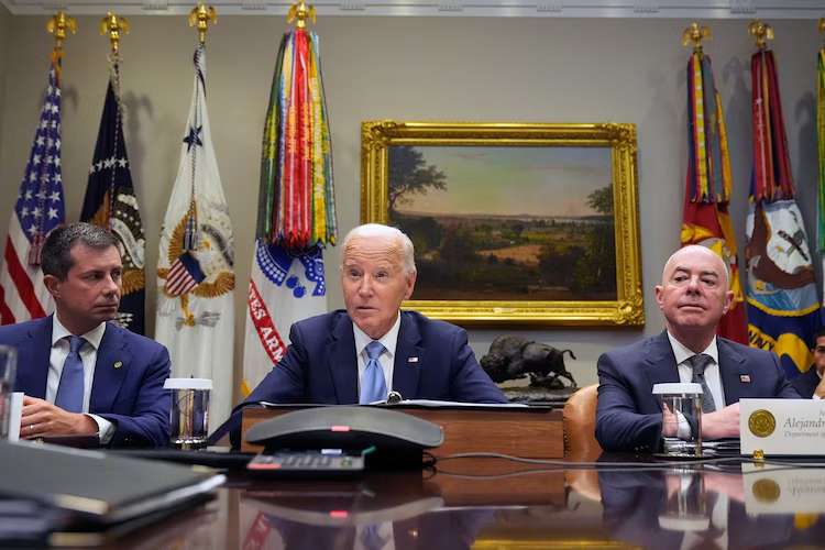 "The US and Israel are discussing a possible response to Iran's attack." Biden