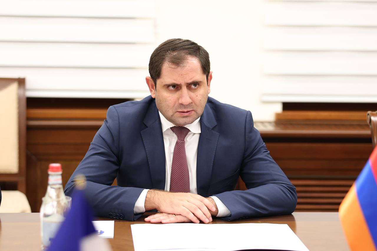 Suren Papikyan and the French ambassador discussed security issues