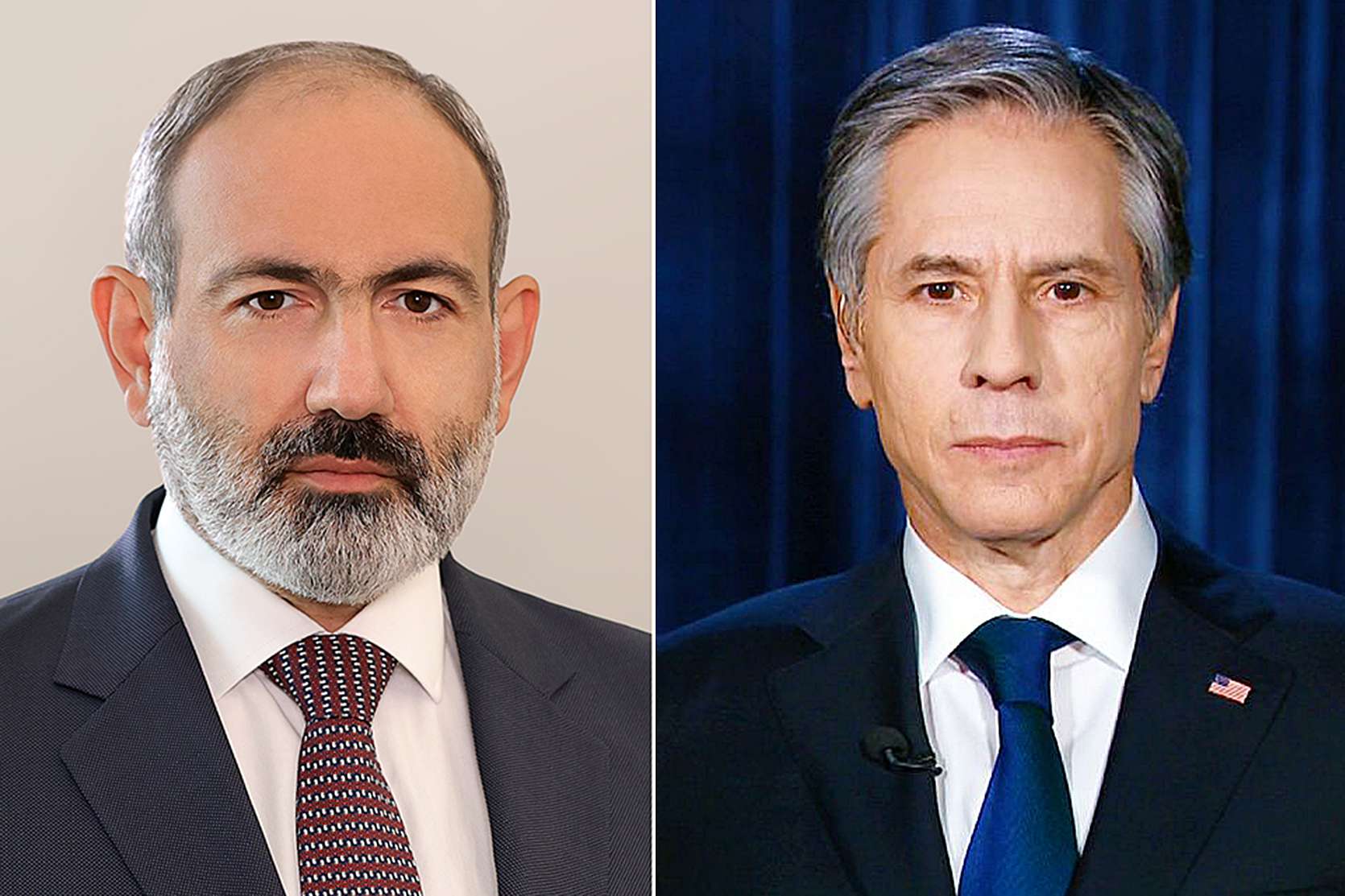 «Я призвал премьер-министра Пашиняна сохранить курс на мирные переговоры между Азербайджаном и Арменией». Блинкен