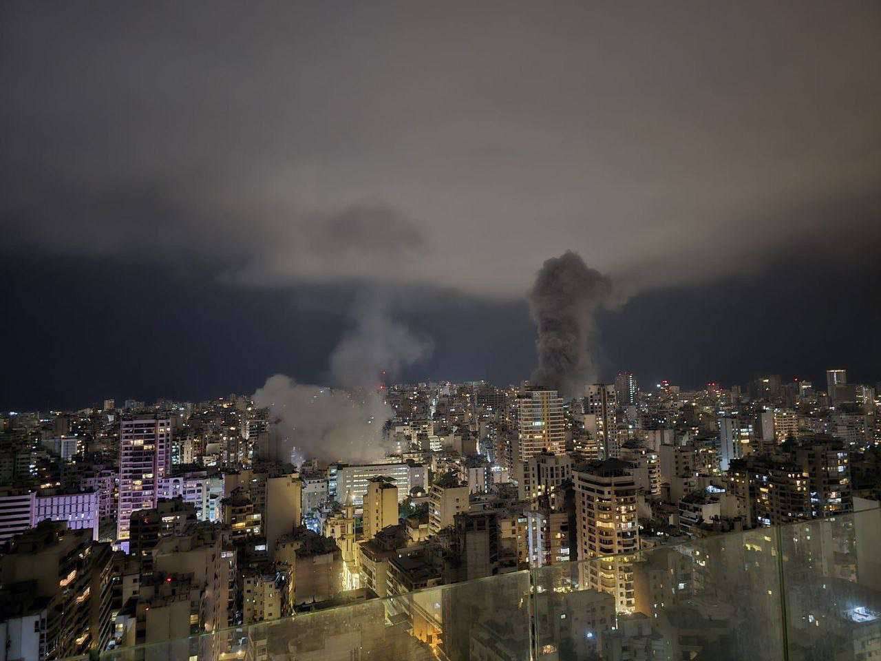 Israel bombed downtown Beirut