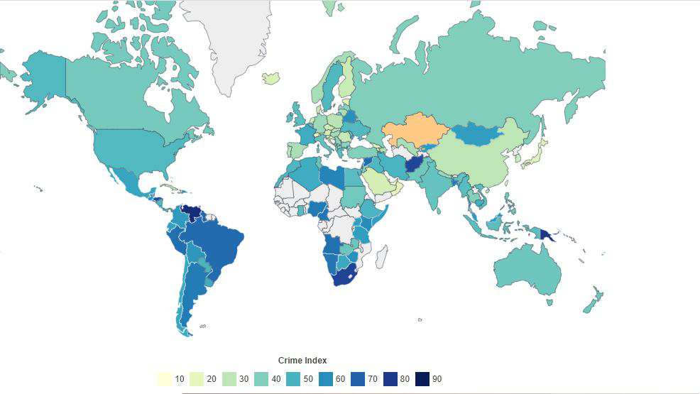 Armenia is in the 9th place among the countries with the lowest level of crime