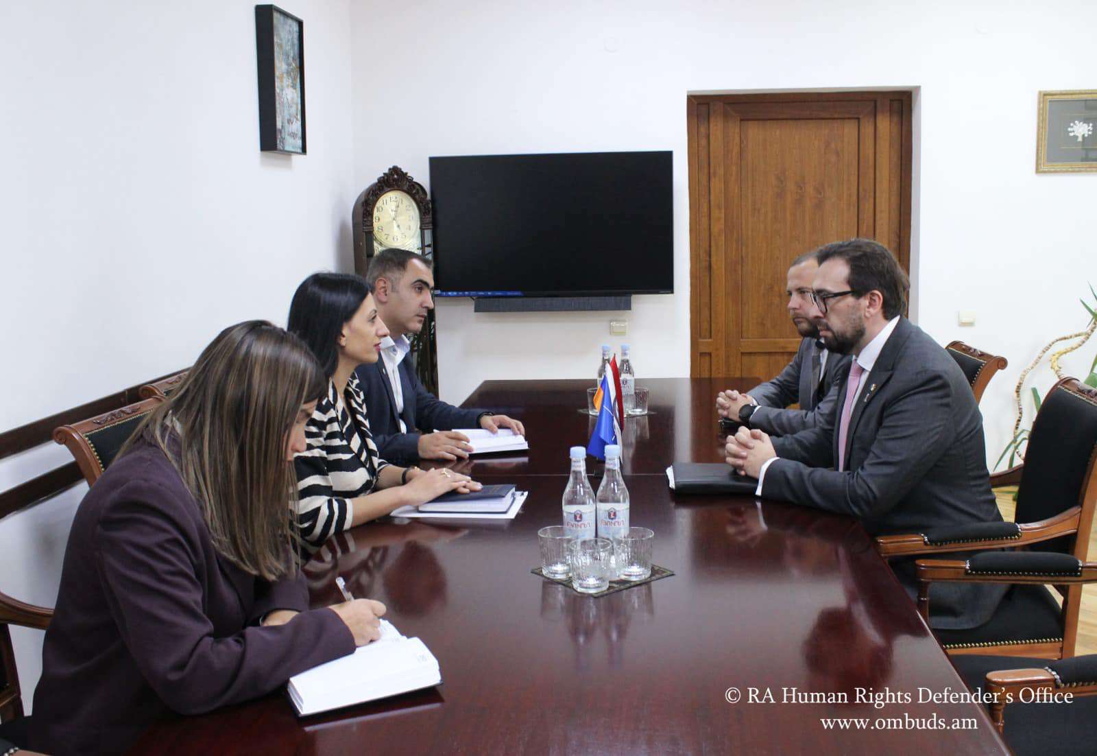 HRD informed the NATO representative about the torture, mutilation, and other cases of the Armenian population of Nagorno-Karabakh