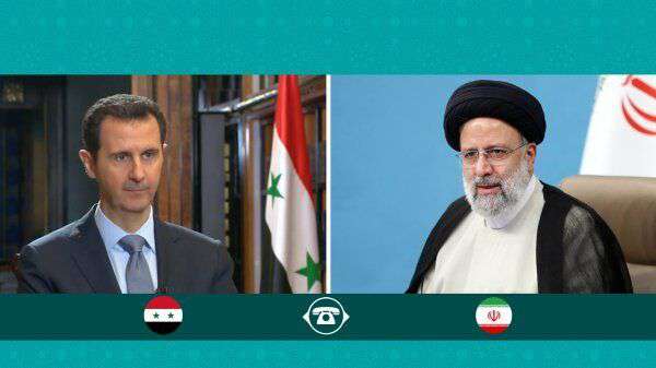 The presidents of Iran and Syria had a telephone conversation