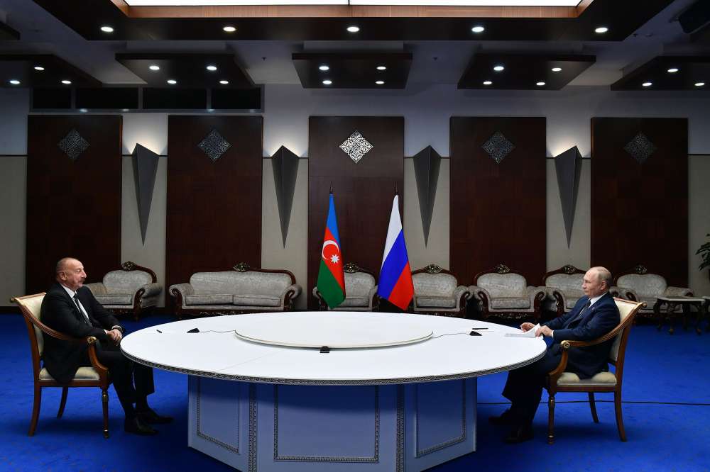 "Russia keeps in sight the issues of settlement between Azerbaijan and Armenia." Putin