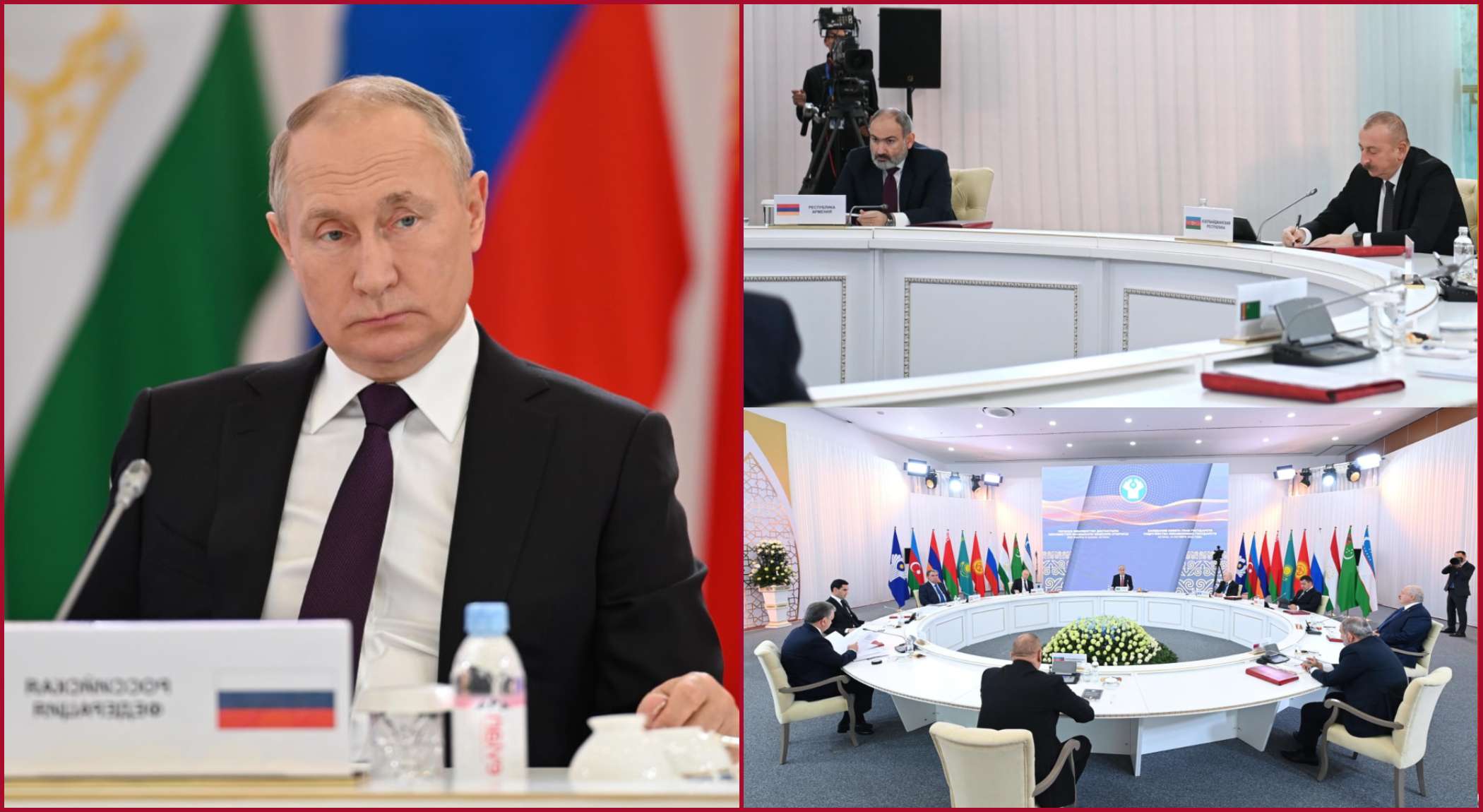 Путин пригласил Пашиняна и Алиева в Россию