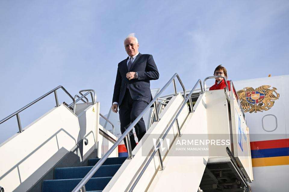 The President arrived in Kazakhstan on an official visit