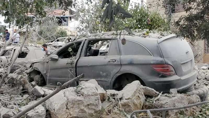 Israel hit one of the villages in the north of Lebanon; there were 21 victims