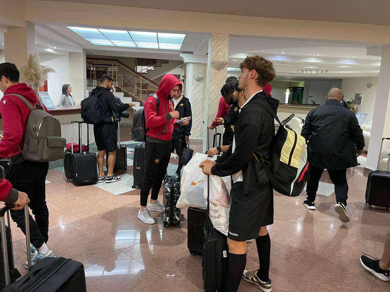 The Armenian national team arrived in Strumica