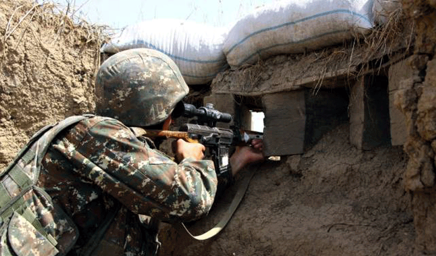 Azerbaijan again violated the ceasefire by using a mortar