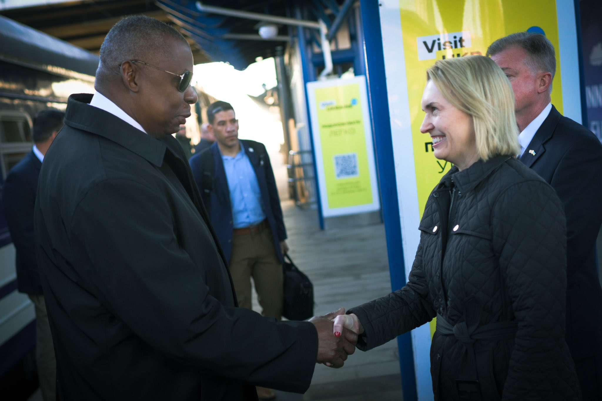 The head of the Pentagon made an unannounced visit to Kyiv