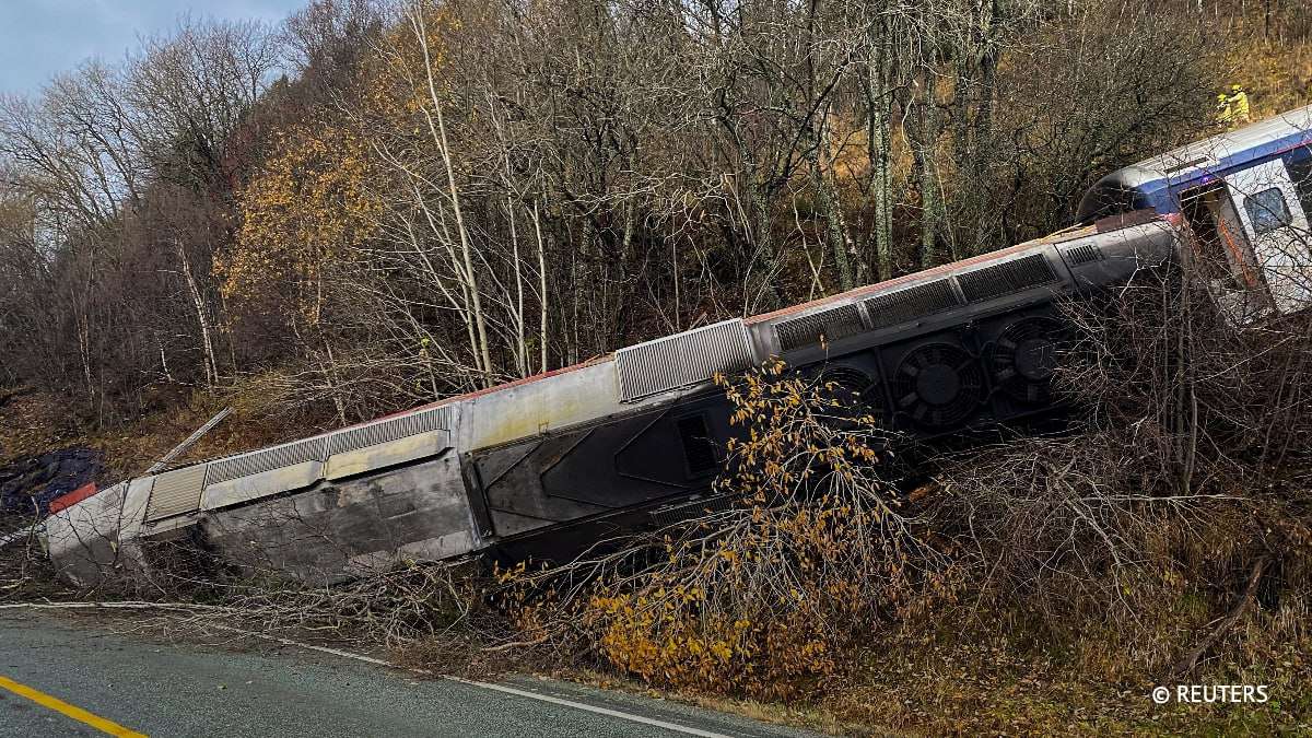 Նորվեգիայում գնացքը դուրս է եկել ռելսերից