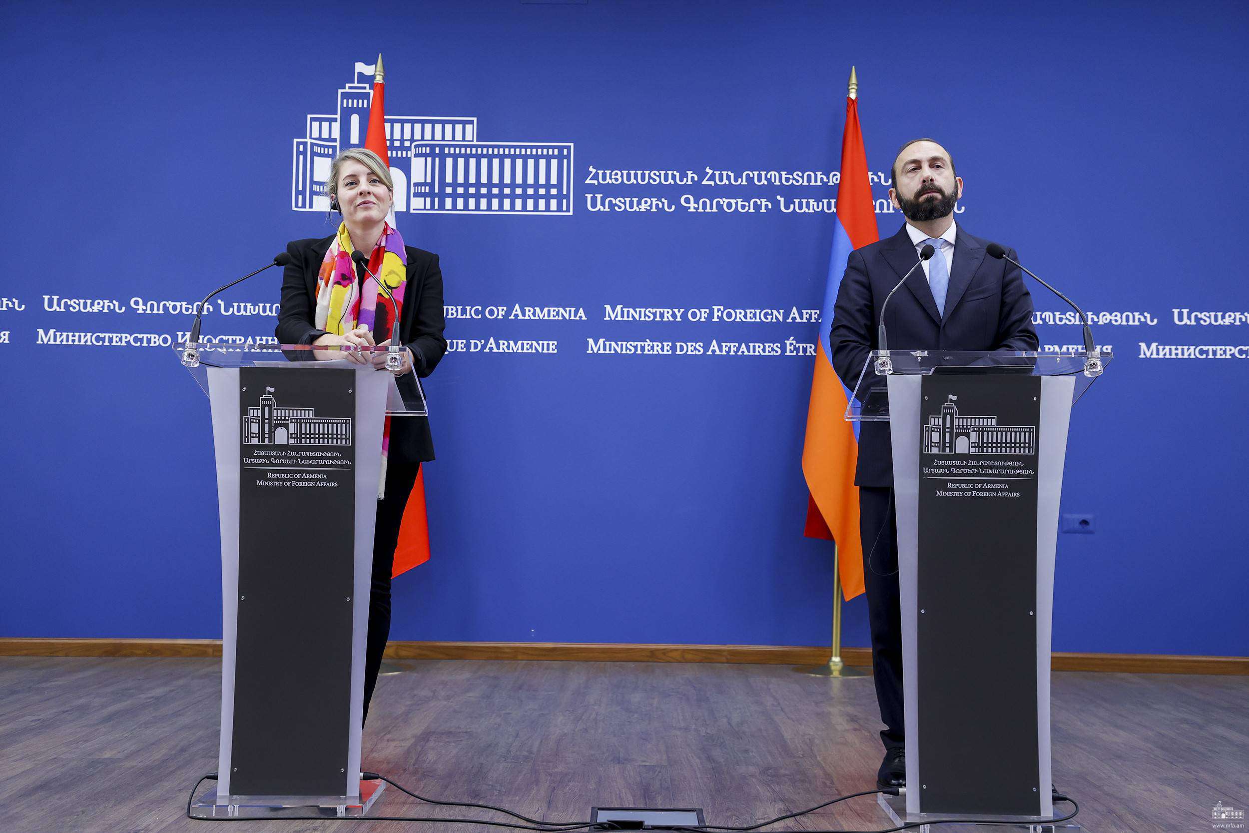 «Канада поддерживает суверенитет и независимость армянского народа». Министр иностранных дел Канады