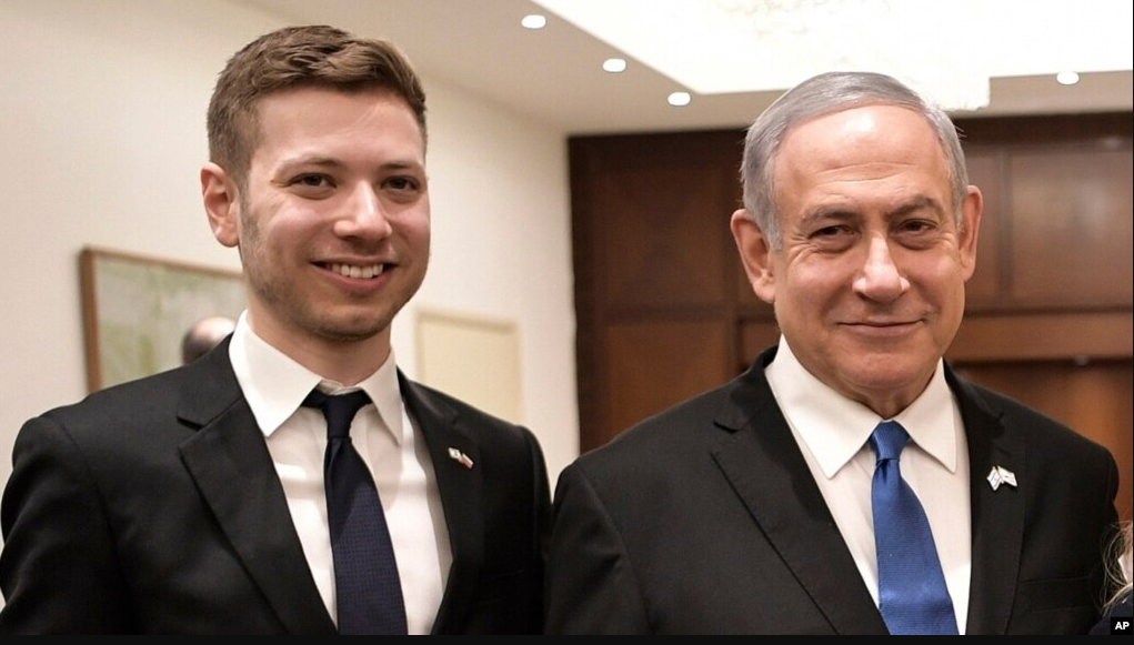 The Israeli Prime Minister's son is in Miami and has not returned to the rally