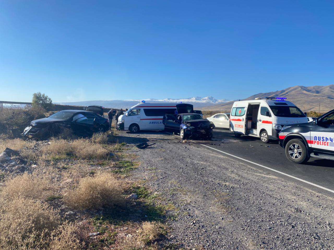 Ավտովթար Եղվարդ-Նոր Գեղի ավտոճանապարհին. կան տուժածներ