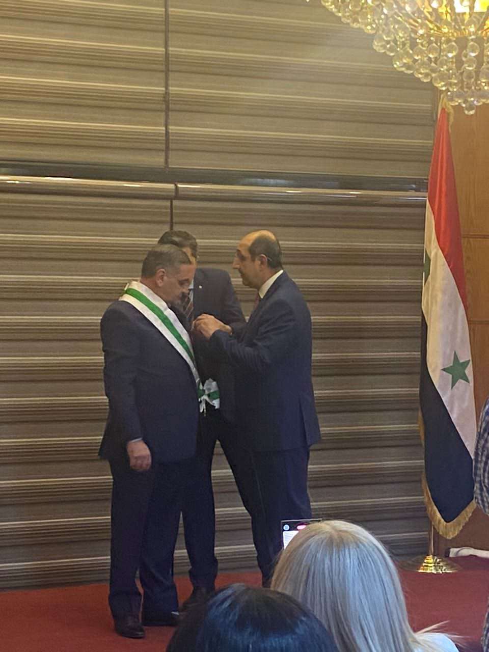 Սիրիայում ՀՀ դեսպանին շնորհվել է բարձրագույն դասի Պատվո շքանշան