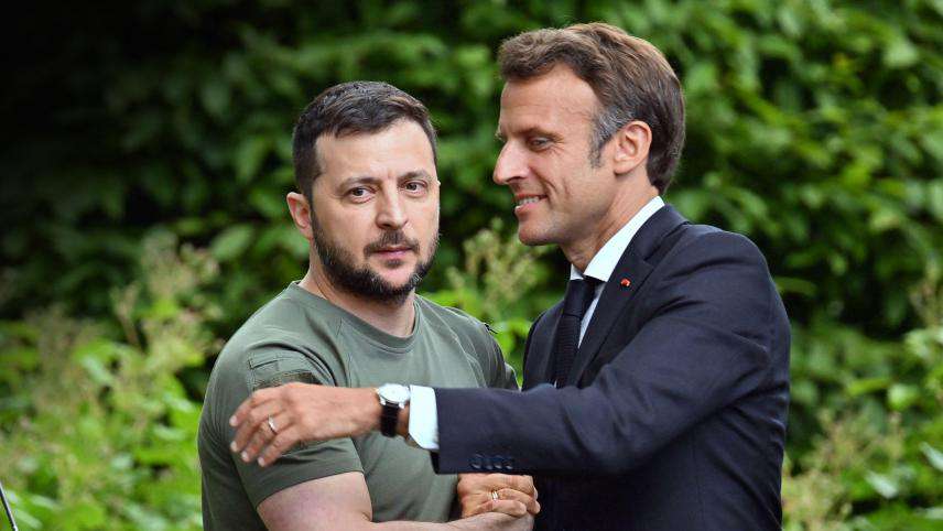Zelensky and Macron had a telephone conversation