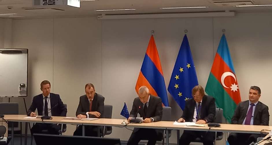 The session of the Azerbaijani-Armenian border demarcation commission has started in Brussels