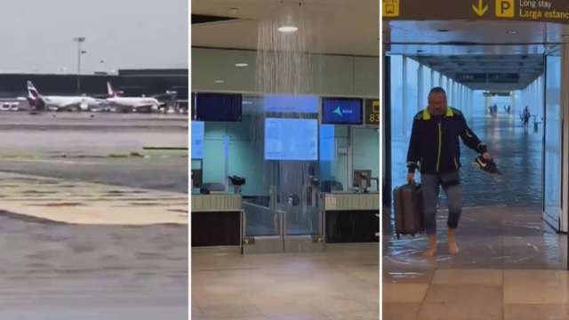 Barcelona airport has delayed dozens of flights due to flooding