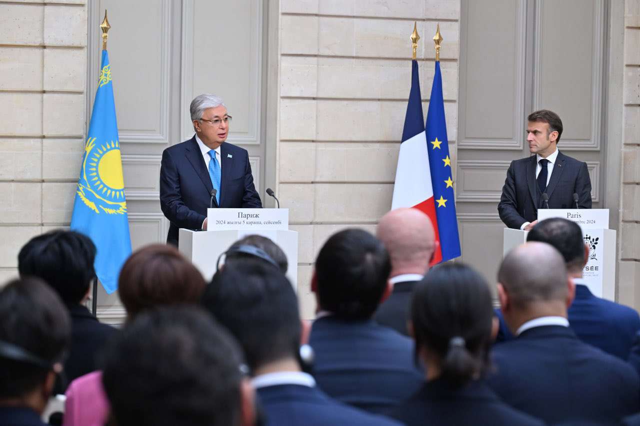 Macron and Tokaev also referred to Armenia and Azerbaijan in the joint declaration