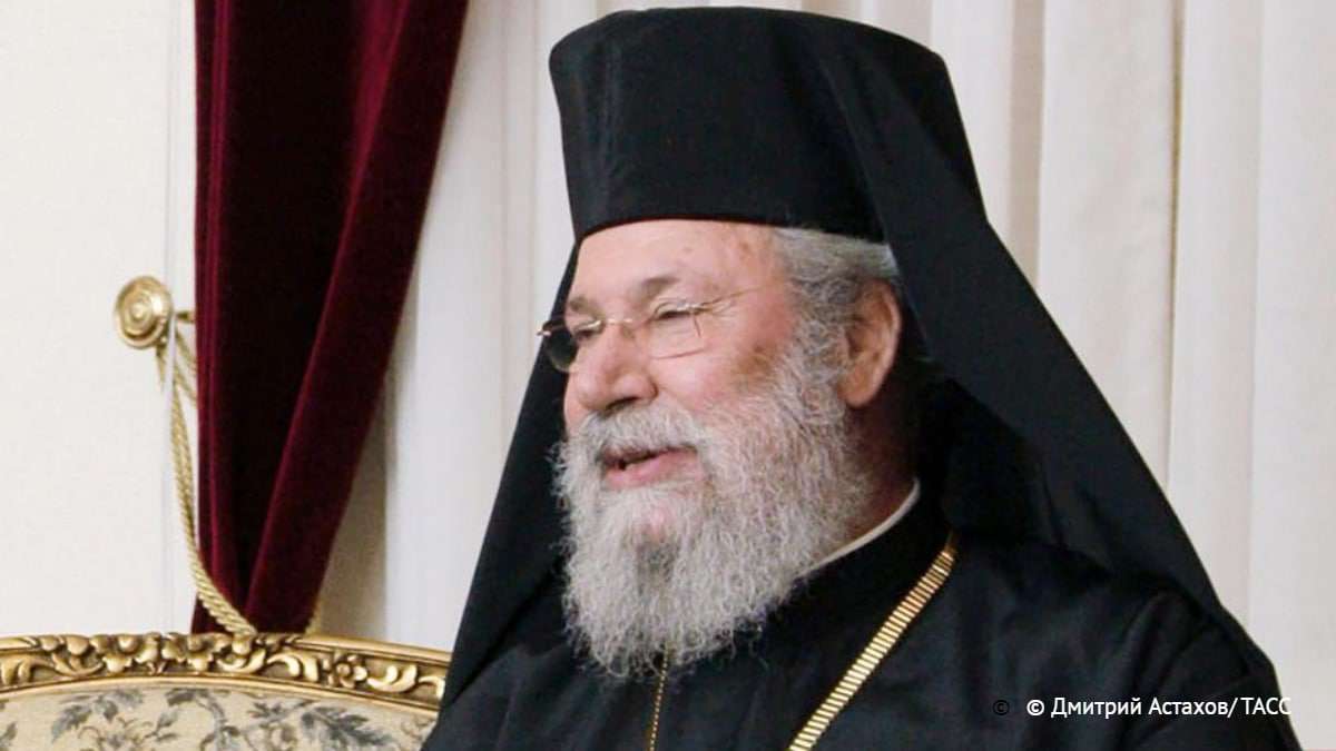 The leader of the Orthodox Church of Cyprus has died