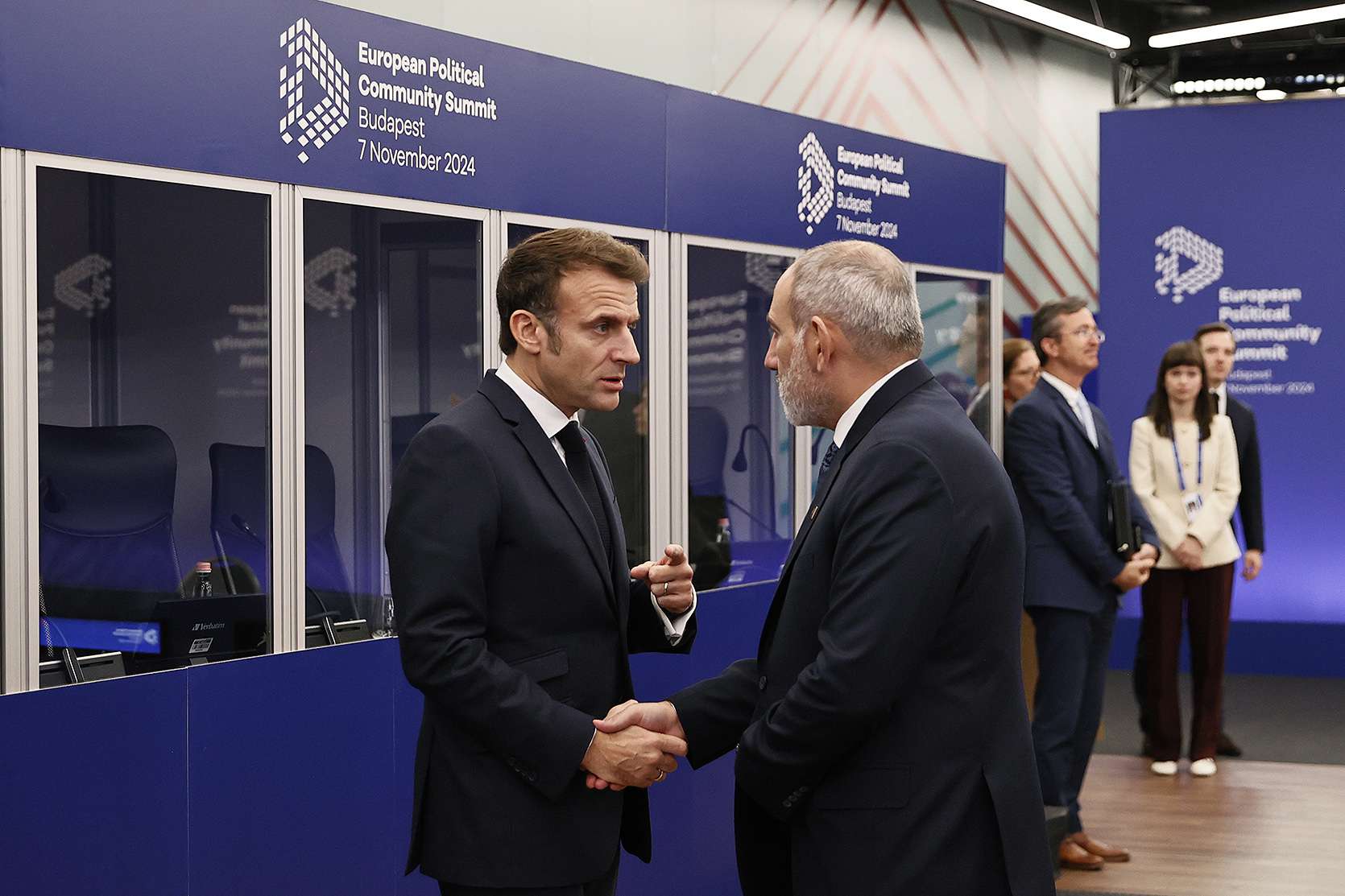 "I hope the peace agreement can be signed." Macron