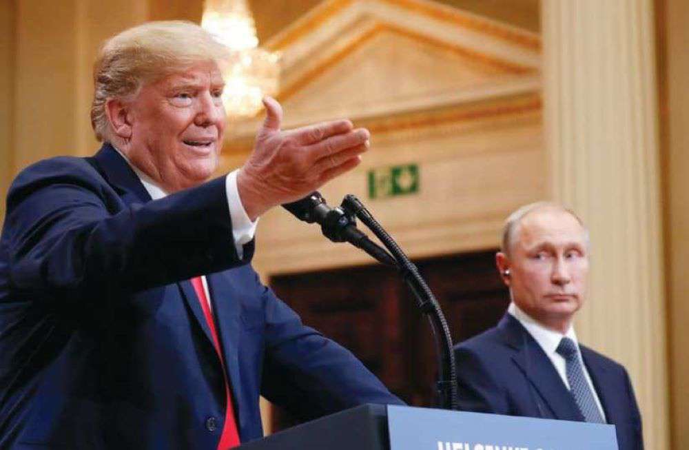 Trump stated he could not push Ukraine to make concessions without giving anything in return. Bloomberg