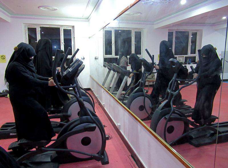 In Afghanistan, women have been banned from gyms