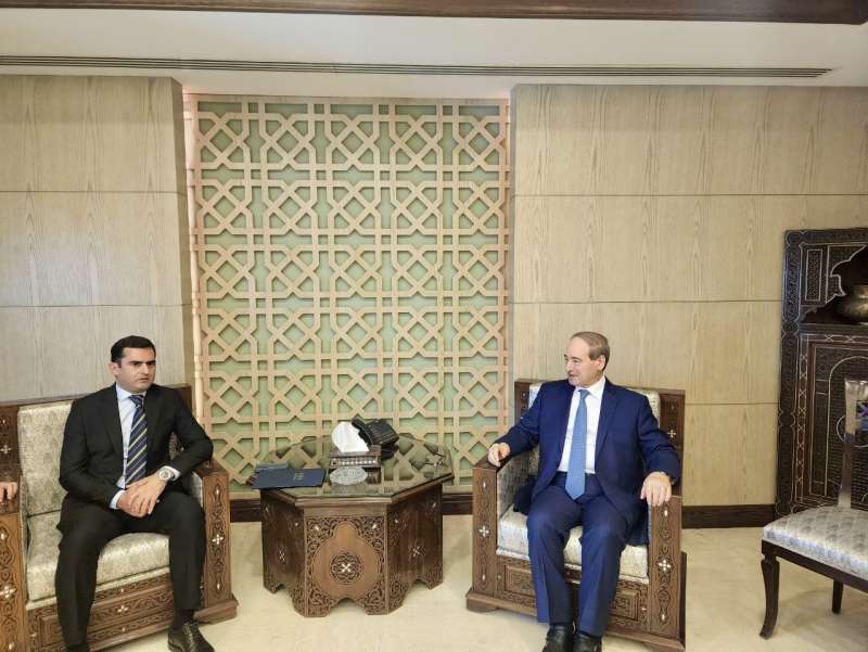 Syria's Minister of Foreign Affairs and Diaspora supported RA's territorial integrity