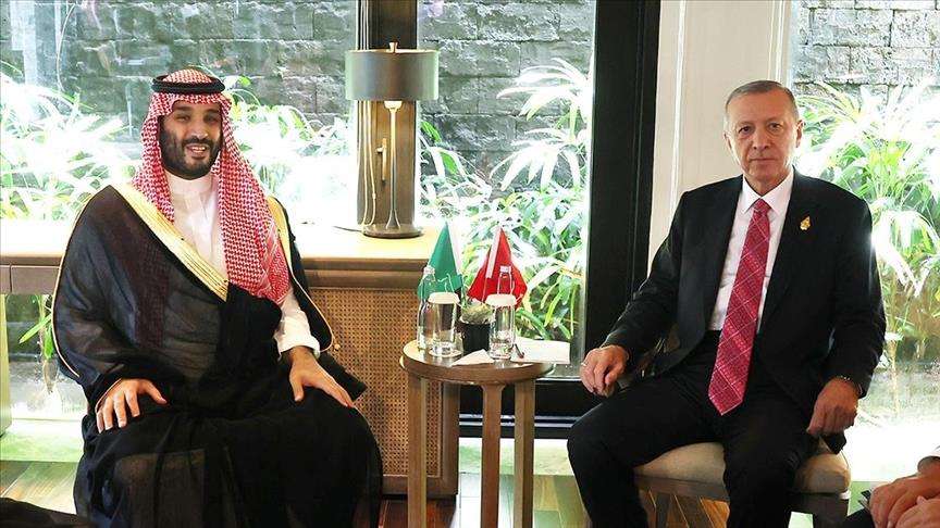 The President of Turkey and the Crown Prince of Saudi Arabia met
