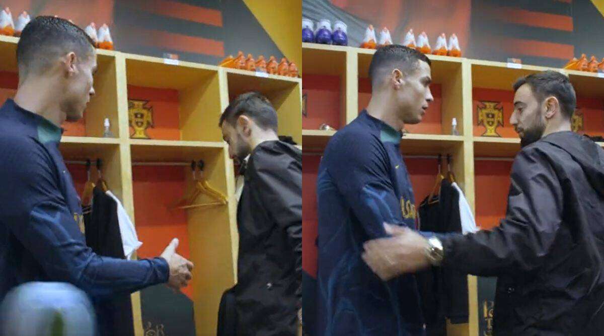 Bruno Fernandez's "cold" handshake with Ronaldo. Tension continues (VIDEO)