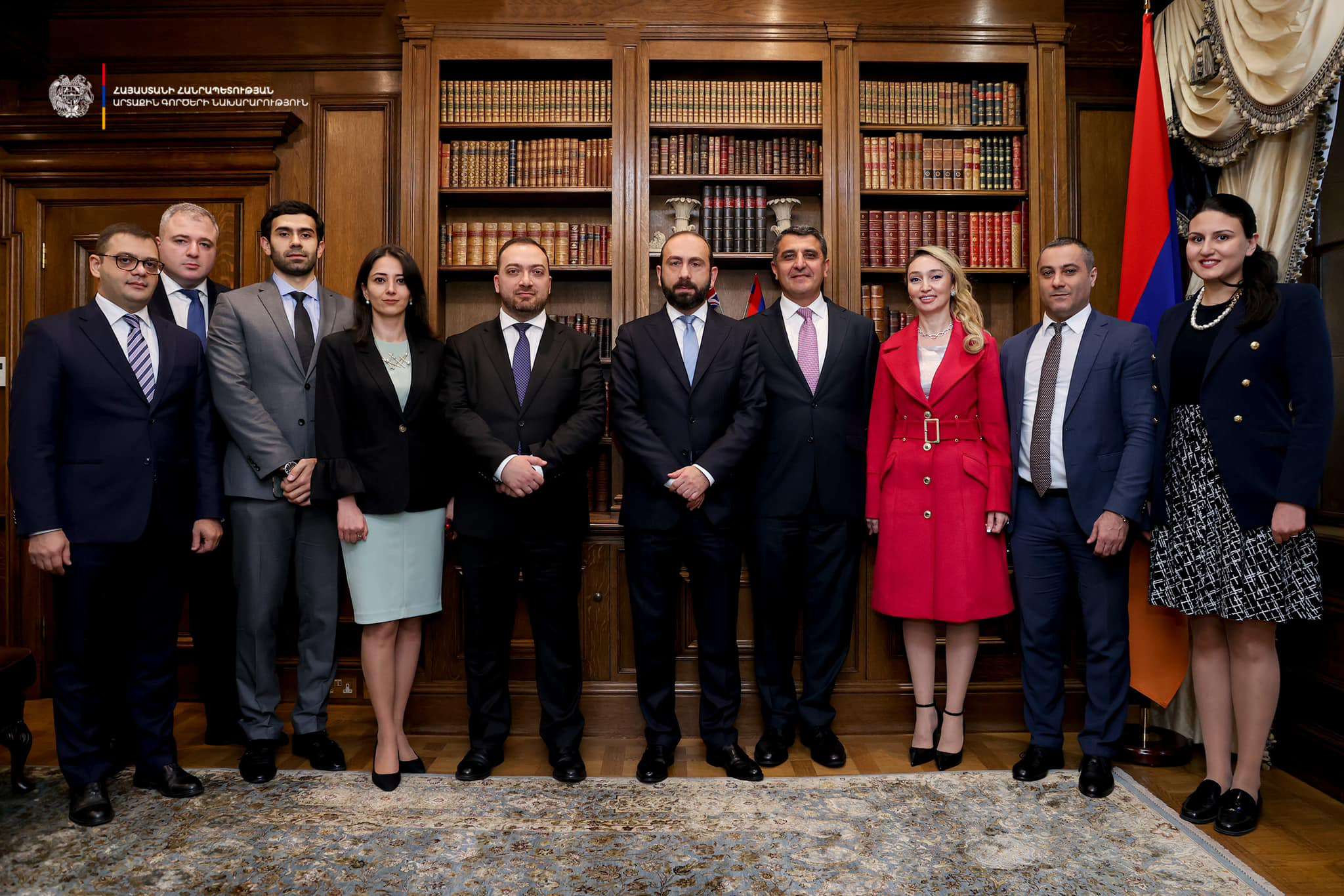 Mirzoyan had a working discussion with the diplomatic staff of the RA Embassy in the UK