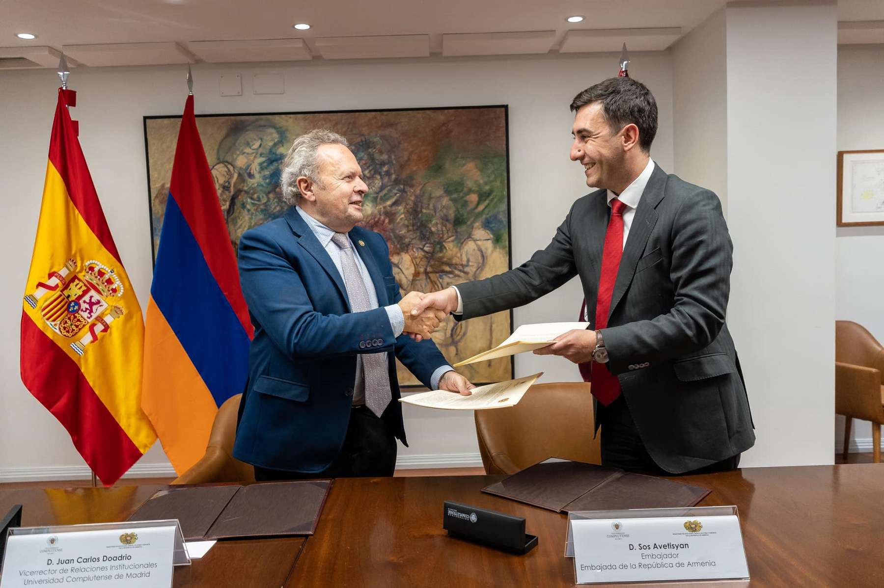 Armenology chair and center were opened at Madrid and Masaryk universities