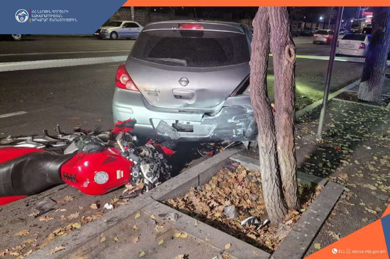 Մոտոցիկլետի վարորդը տեղում մահացել է