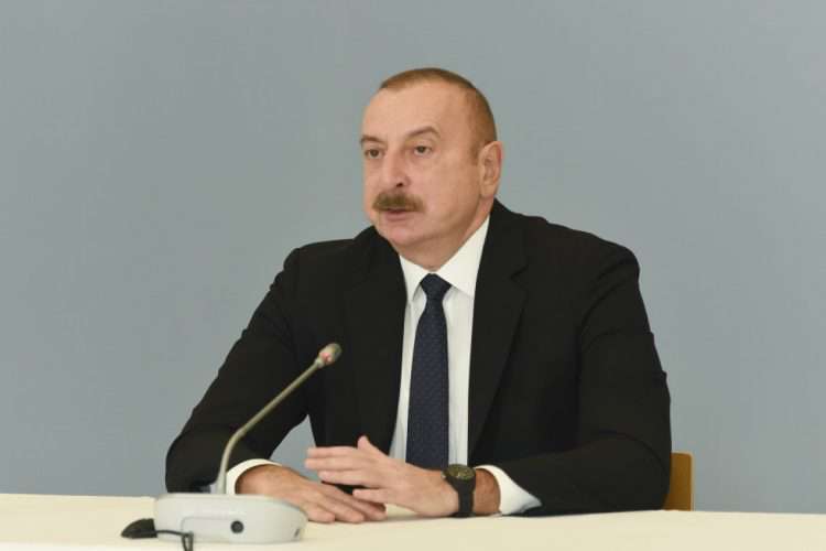 «Мы обсуждали Зангезурский коридор с российскими официальными лицами во время нашего последнего разговора ». Алиев