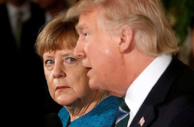 "Trump does not believe." Merkel
