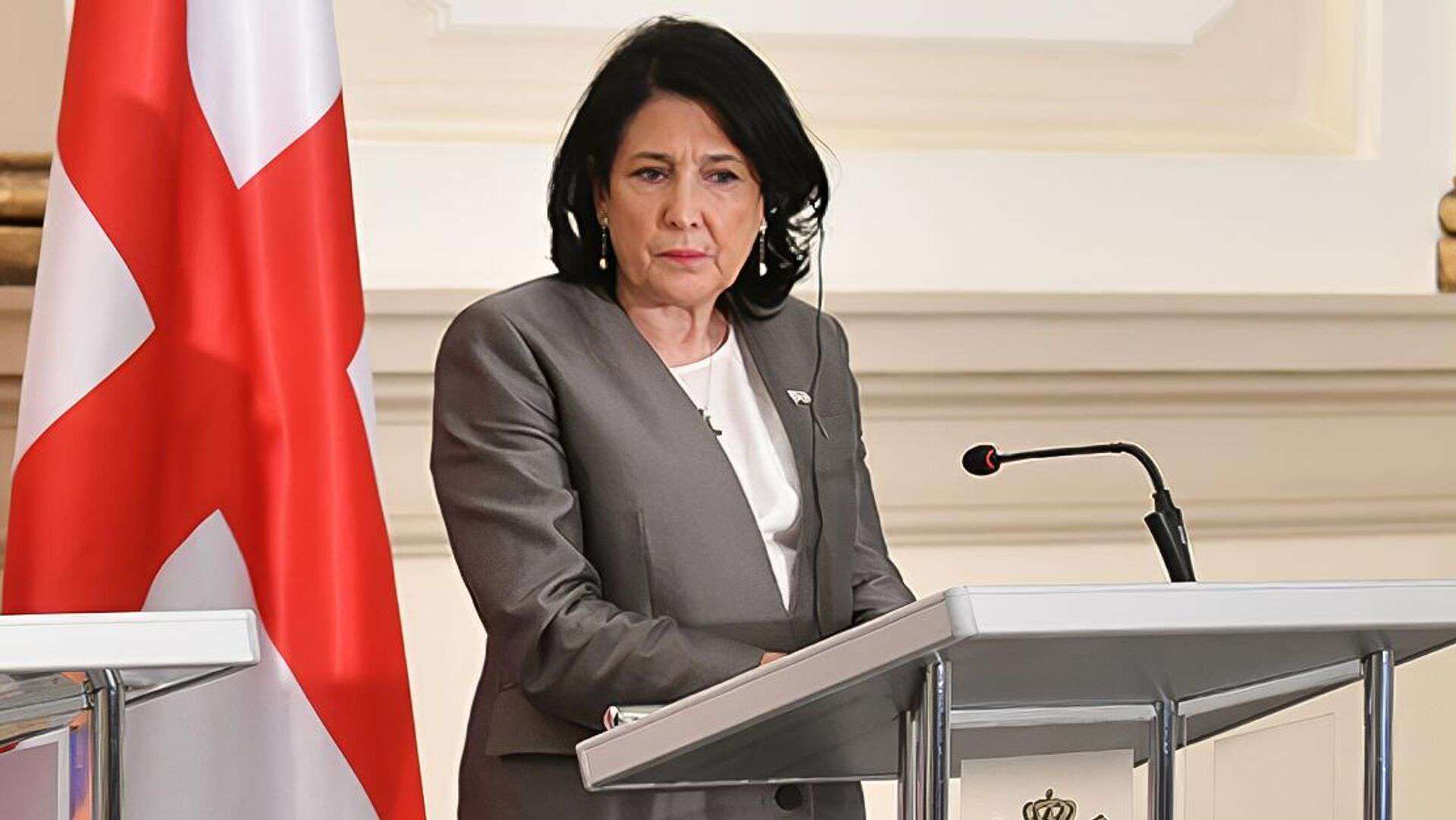 "The government has declared war on its people." President of Georgia