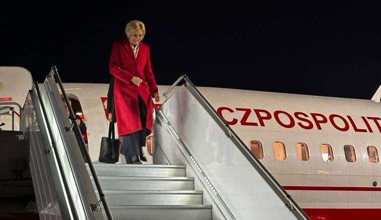 The wife of the Polish president is in Armenia