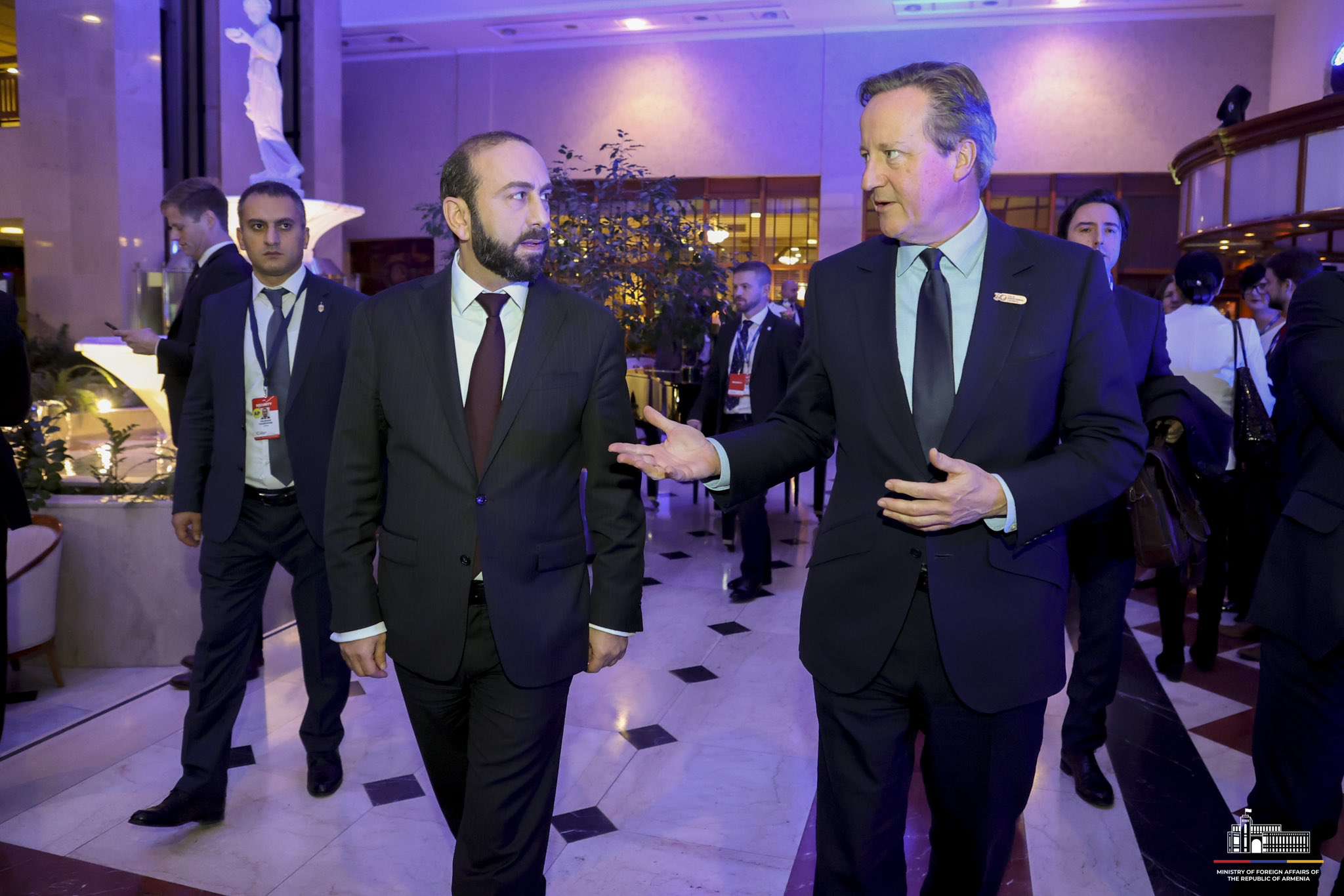 Mirzoyan discussed the developments in the South Caucasus with Cameron