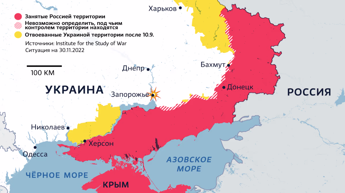 Russian troops are trying to advance in the direction of Bakhmut