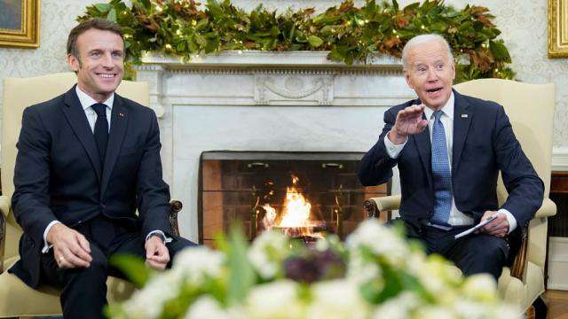 Macron and Biden met at the White House