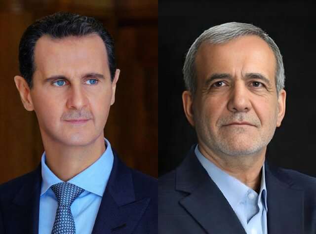 Asad and Pezeshkian had a telephone conversation