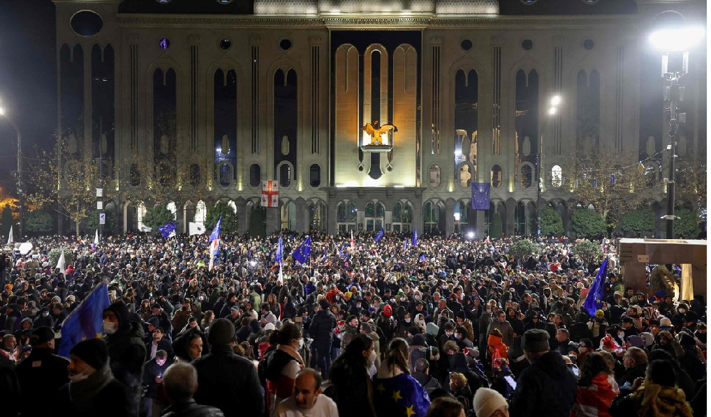Վրաստանում ձերբակալվել է ցույցի 22 մասնակից