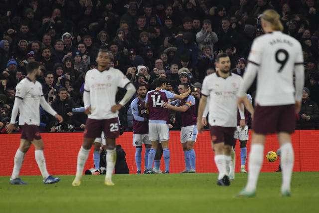 Aston Villa beats Manchester City to overtake in league table (VIDEO)