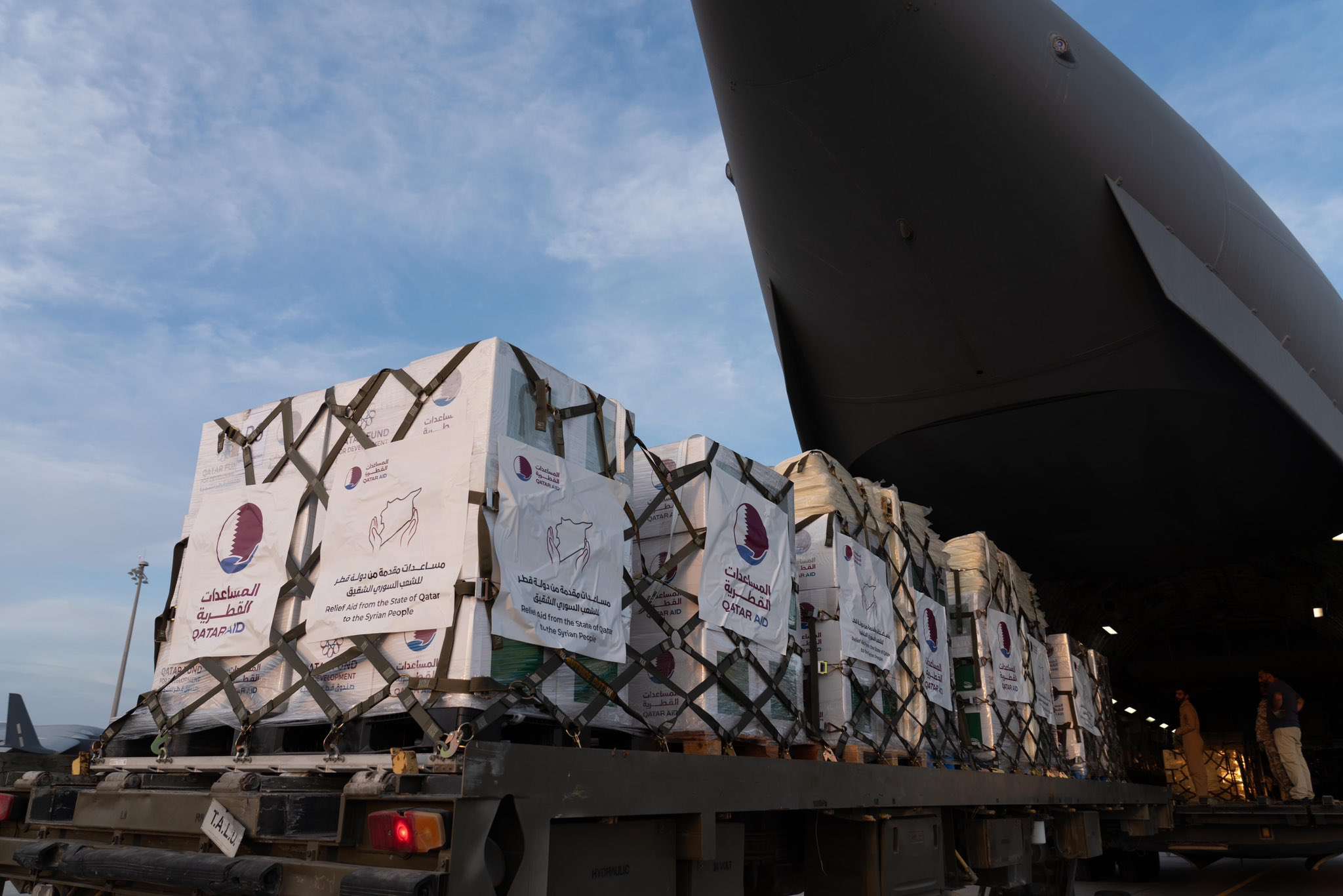 Qatar sends humanitarian aid to Syria