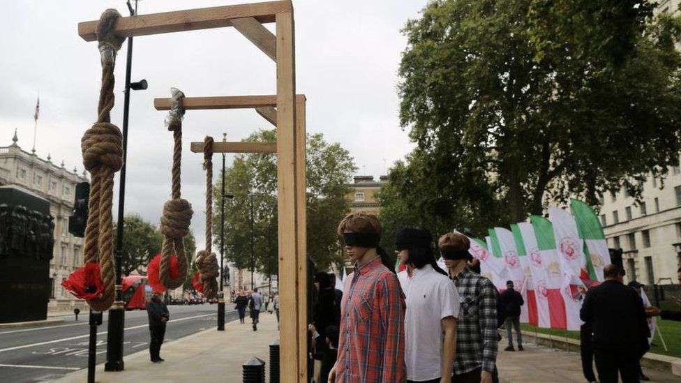 One of the armed protesters was executed in Iran