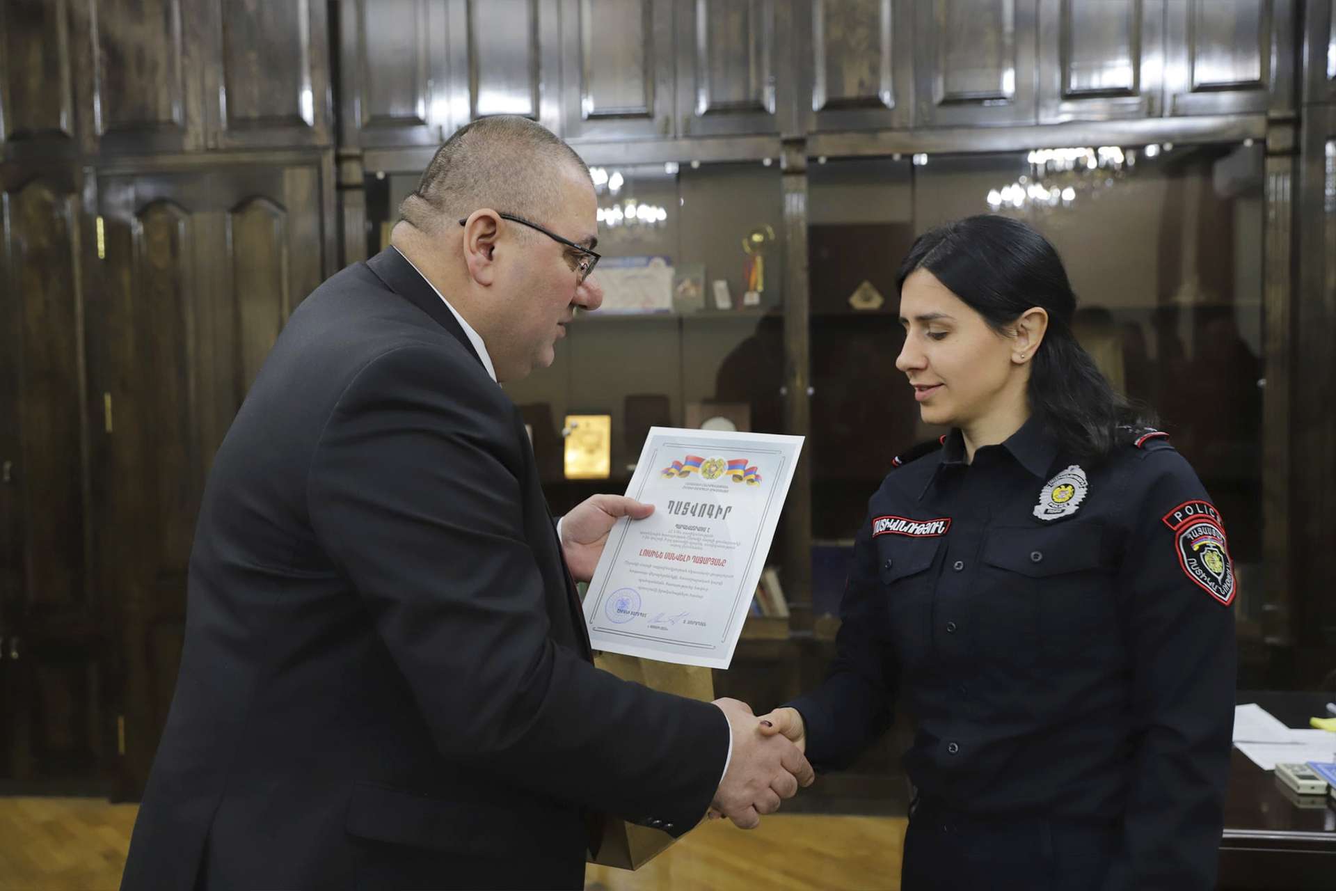 Շիրակի մարզի պարեկները պարգևատրվել են