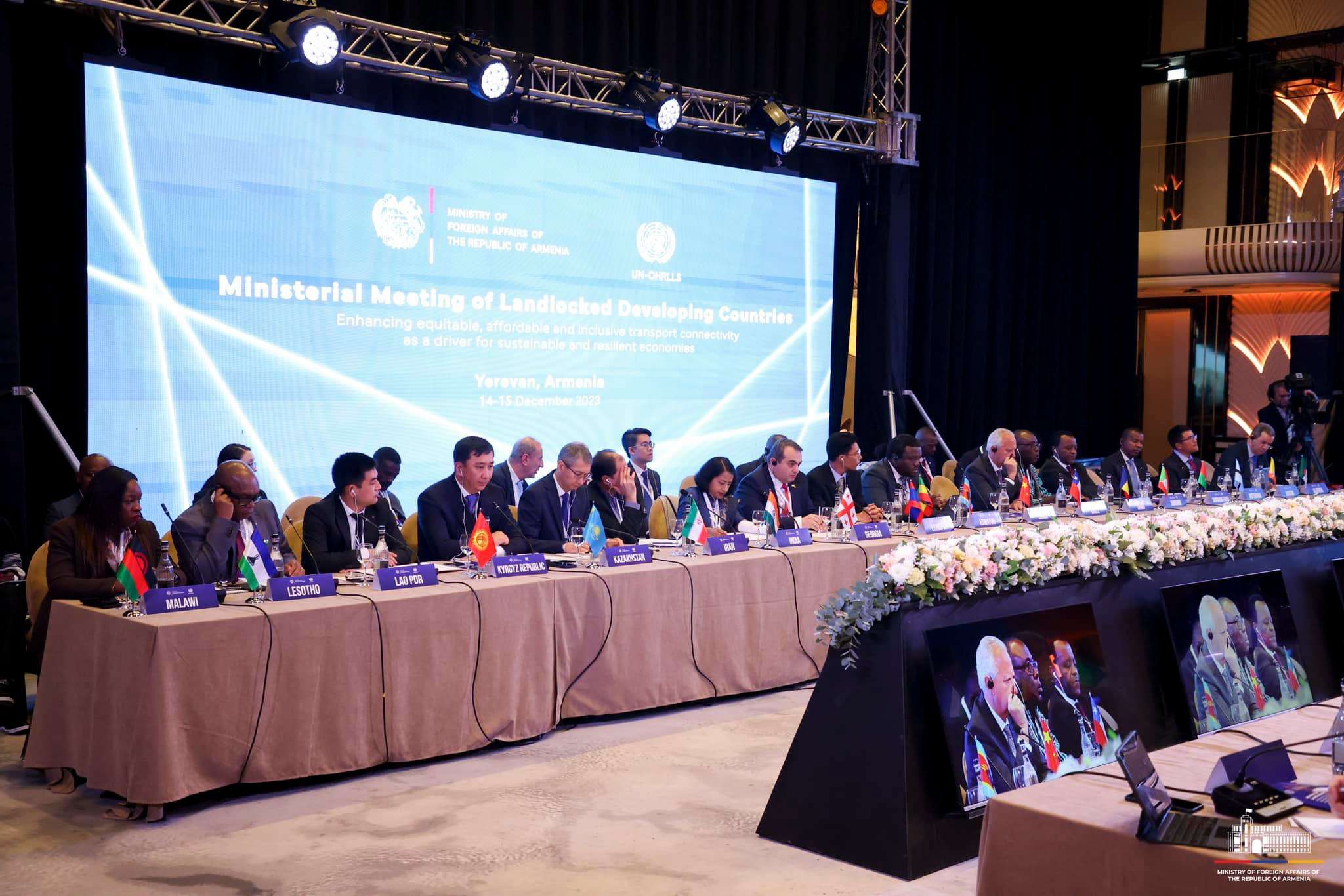 Դեպի ծով ելք չունեցող երկրների նախարարների հանդիպմանը մասնակցել է 13 երկրի ներկայացուցիչ