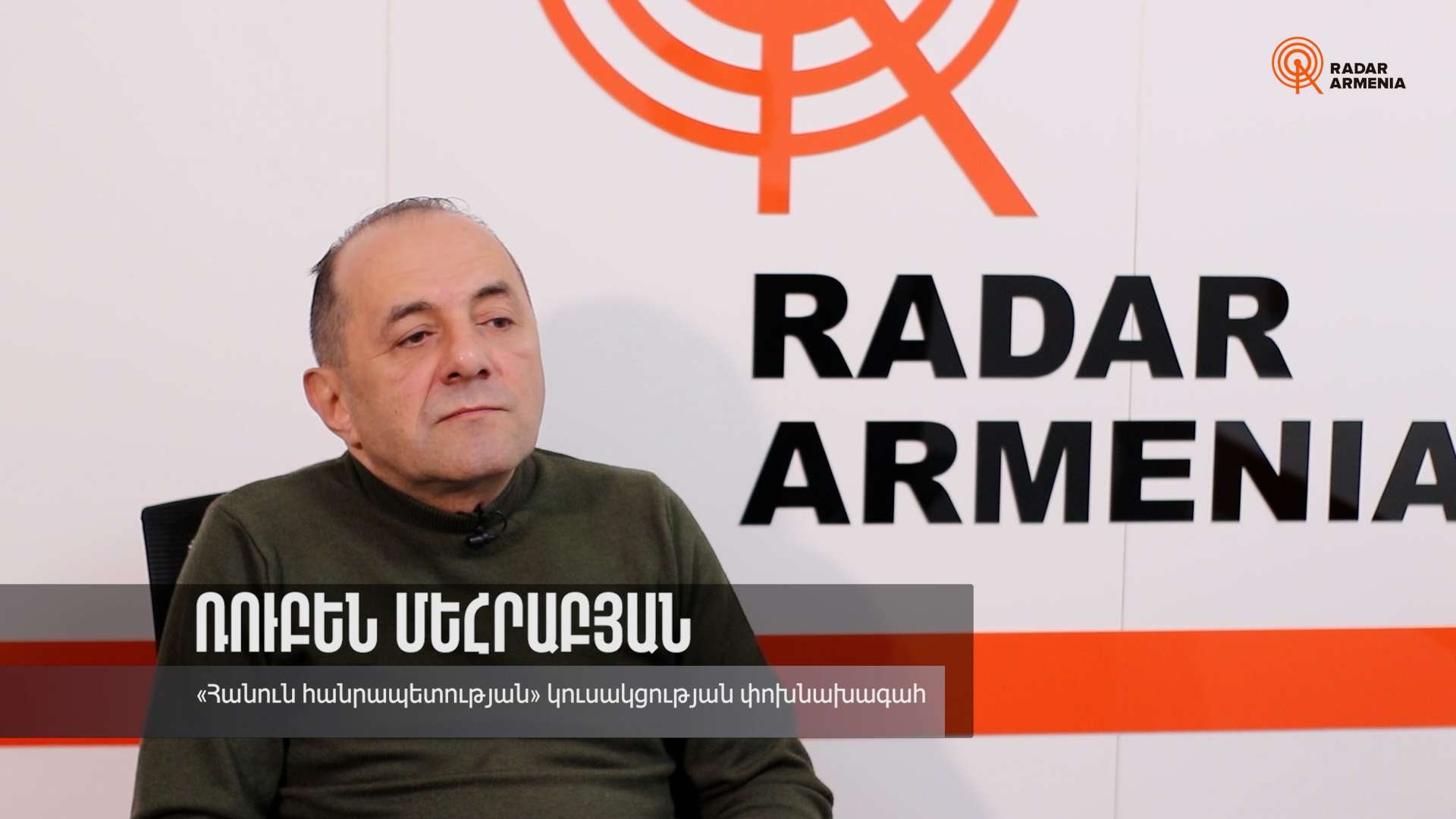 "We must learn to live without Russia." Ruben Mehrabyan (VIDEO)