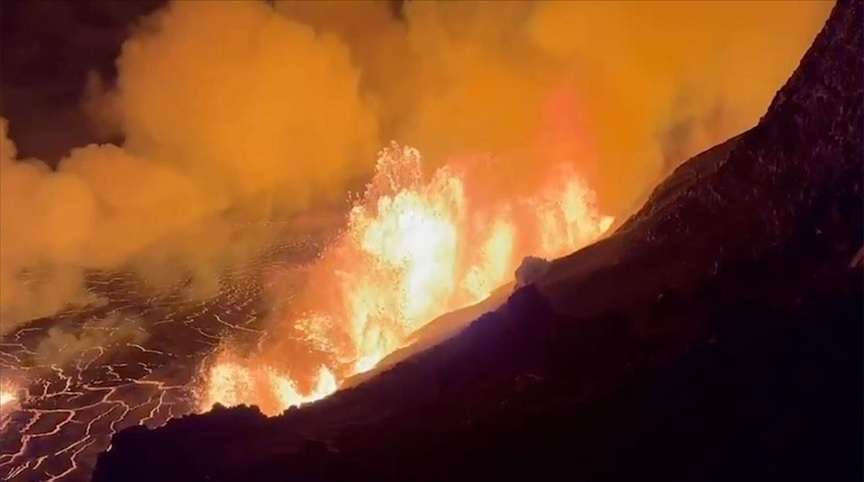The Kilauea volcano has erupted