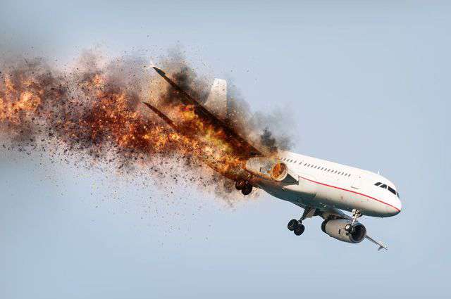 The plane crashes in 24